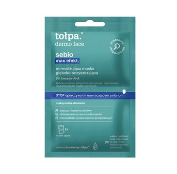 Tołpa Dermo Face Sebio Normalizująca maska głęboko oczyszczająca (2 x 6 ml)