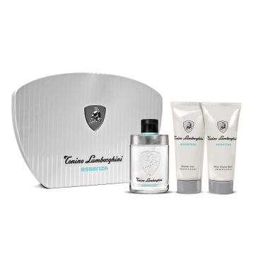 Tonino Lamborghini Essenza zestaw woda toaletowa spray (125 ml) + balsam po goleniu (150 ml) + żel pod prysznic (150 ml)