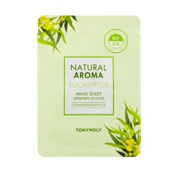 Tony Moly Natural Aroma Mask Sheet Eucalyptus nawilżająco-rozświetlająca maska do twarzy 21g