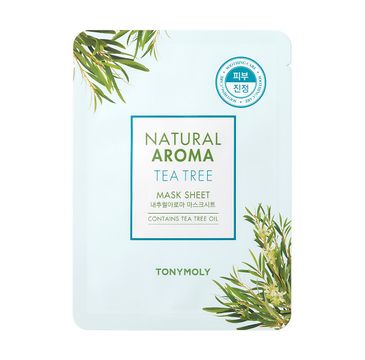 Tony Moly Natural Aroma Mask Sheet Tea Tree łagodząca maska do twarzy 21g