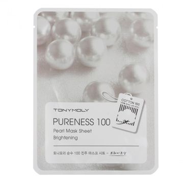 Tony Moly Pureness 100 Pearl Mask Sheet Brightening odżywcza maska do twarzy z wyciągiem z pereł 21ml