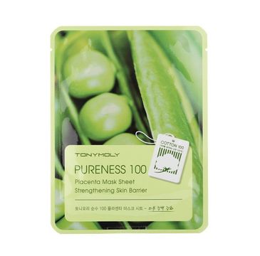 Tony Moly Pureness 100 Placenta Mask Sheet Vitality odżywcza maska do twarzy z placentą 21ml