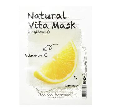 Too Cool For School Natural Vita Mask naturalna maska rozświetlająca do twarzy Brightening (23 g)