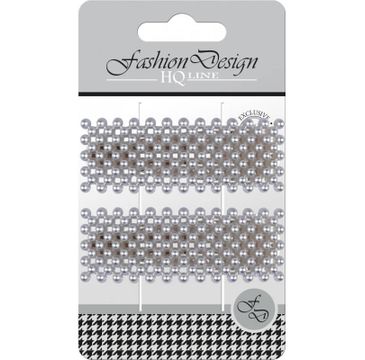 Top Choice – Fashion Design Spinki typu "Pyk" perła srebrna 23842 (1op.- 2 szt.)