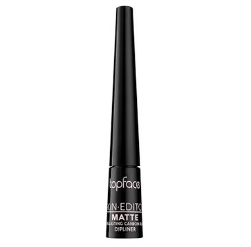 Topface Skin Editor Matte Eyeliner eyeliner w pędzelku Carbon Black 2.5ml