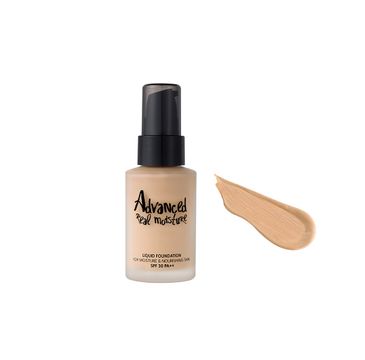 Touch in Sol Advanced Real Moisture Liquid Foundation wegański podkład nawilżający 21 Nude Beige SPF30 PA++ 30ml