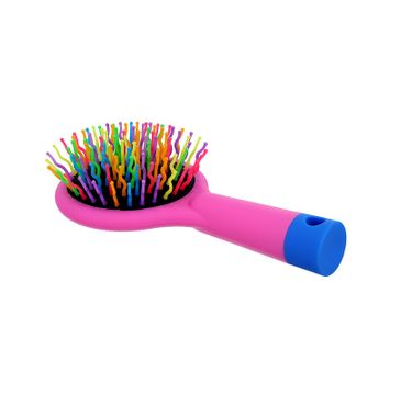 Twish Handy Hair Brush With Mirror szczotka do włosów z lusterkiem Rose Pink