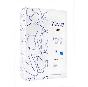 Dove Zestaw prezentowy Nourishing Beauty deo spray Original 150ml + żel pod prysznic Deeply 250ml (1 szt.)