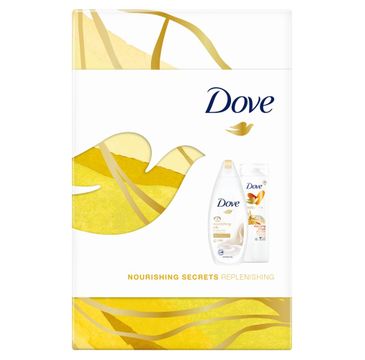 Dove Zestaw prezentowy Nourishing Secrets Replenishing żel p/pr. Silk 250ml+bals..d/ciała Indulging Ritual 250ml (1 szt.)