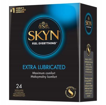 Unimil Skyn Extra Lubricated nielateksowe prezerwatywy (24 szt.)