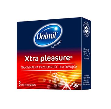 Unimil Xtra Pleasure lateksowe prezerwatywy 3szt