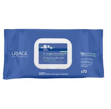 Uriage Bebe 1st Cleansing Water Wipes chusteczki pielęgnacyjne dla dzieci (70 szt.)