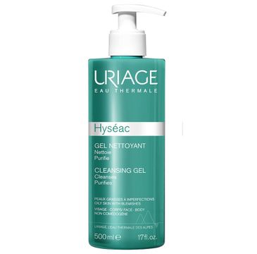 Uriage Hyseac Cleansing Gel oczyszczający żel do mycia twarzy i ciała (500 ml)
