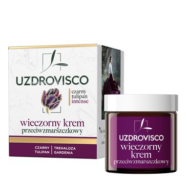 UZDROVISCO Czarny Tulipan Intense wieczorny krem przeciwzmarszczkowy 50ml