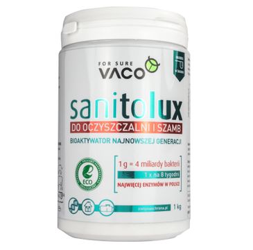 Vaco Sanitolux bioaktywator do oczyszczalni i szamb 1kg