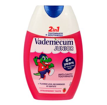 Vademecum Junior 6+ pasta do zębów 2w1 Strawberry 75 ml