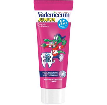 Vademecum Junior 6+ pasta do zębów dla dzieci strawberry 75 ml