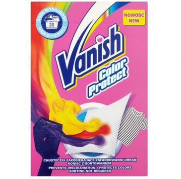 Vanish Color Protect - chusteczki wyłapujące barwnik 20 prań