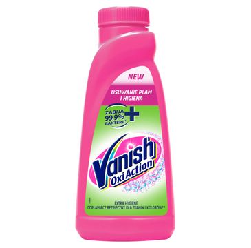 Vanish Oxi Action Extra Hygiene dezynfekujący odplamiacz do tkanin w płynie 500ml