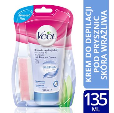 Veet Krem do depilacji pod prysznic dla skóry wrażliwej 135 ml