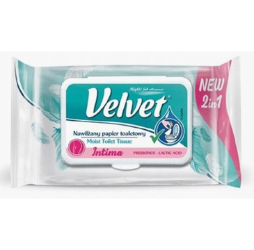 Velvet Intima papier toaletowy nawilżany (42 szt.)