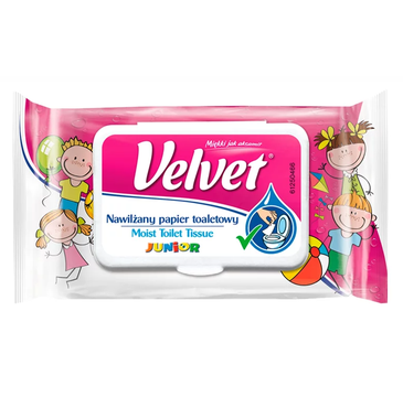 Velvet Nawilżany papier toaletowy Junior (42 szt.)
