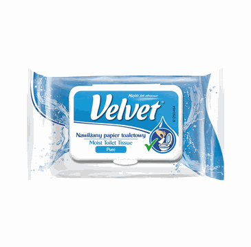 Velvet Pure Nawilżany papier toaletowy (42 szt.)