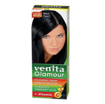 Venita Glamour farba do włosów 2/0 Czerń