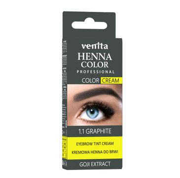 Venita Henna Color Cream henna do brwi i rzęs w kremie 1.1 Grafit (30 g)