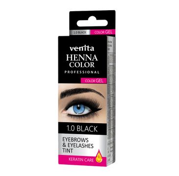 Venita Henna Color Gel żelowa farba do brwi i rzęs 1.0 Black