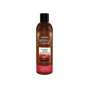 Venita Henna Color Red szampon ziołowy do włosów w odcieniach czerwieni i rudości (250 ml)