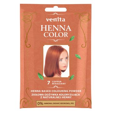Venita Henna Color ziołowa odżywka koloryzująca z naturalnej henny 7 Miedziany