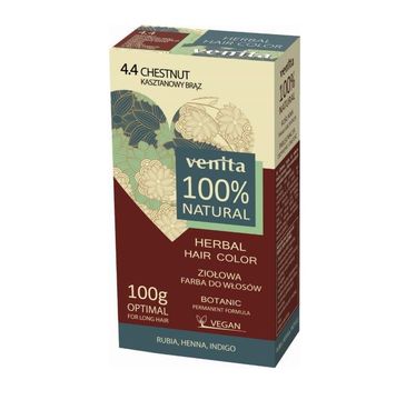 Venita Herbal Hair Color ziołowa farba do włosów 4.4 Kasztanowy Brąz (100 g)