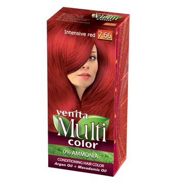 Venita MultiColor pielęgnacyjna farba do włosów 7.66 Intensywna Czerwień