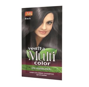 Venita MultiColor szampon koloryzujący 1.0 Czerń 40g