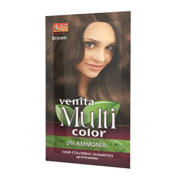 Venita MultiColor szampon koloryzujący 4.17 Brąz 40g