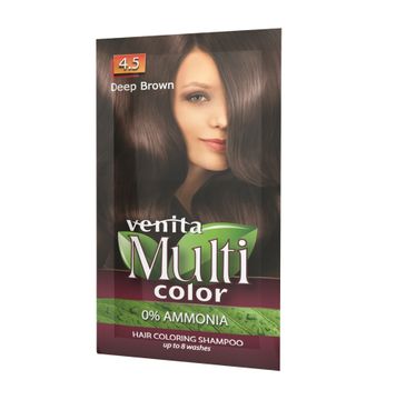 Venita MultiColor szampon koloryzujący 4.5 Ciemny Brąz 40g
