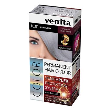 Venita Plex Protection System Permanent Hair Color farba do włosów z systemem ochrony koloru 10.01 Ash Blond