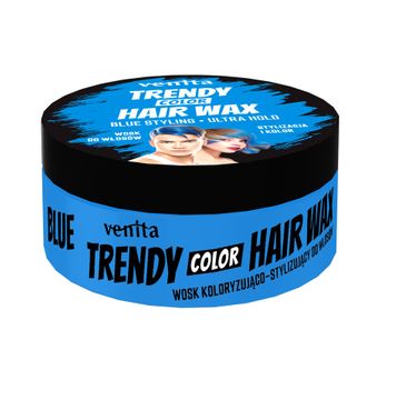 Venita Trendy Color Hair Wax koloryzujący wosk do stylizacji włosów Blue 75g