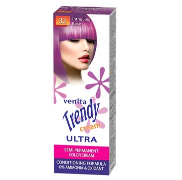 Venita Trendy Cream Ultra krem do koloryzacji włosów 32 Intriguing Rose