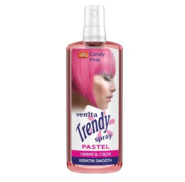 Venita Trendy Spray Pastel koloryzuj膮cy spray do w艂os贸w 30 Candy Pink (200 ml)