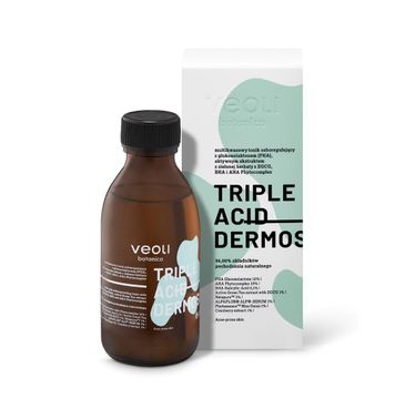 Veoli Botanica Triple Acid Dermosolution multikwasowy tonik seboregulujący z glukonolaktonem PHA (150 ml)