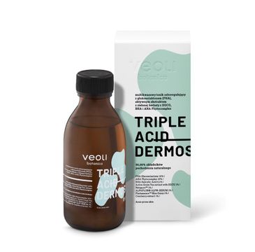 Veoli Botanica Triple Acid Dermosolution multikwasowy tonik seboregulujący z glukonolaktonem PHA (150 ml)