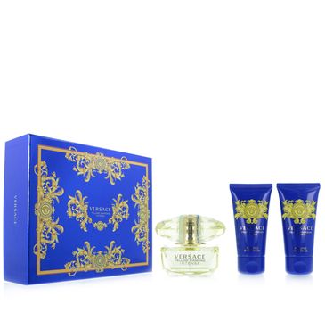 Versace Yellow Diamond Intense zestaw woda perfumowana spray 50ml + żel pod prysznic 50ml + balsam do ciała 50ml