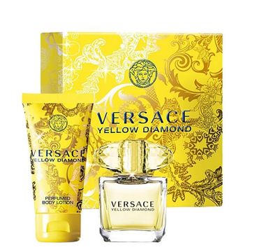 Versace Yellow Diamond zestaw woda toaletowa 90ml + balsam do ciała 100ml