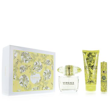 Versace Yellow Diamond zestaw woda toaletowa spray 90ml + balsam do ciała 100ml + woda toaletowa spray 10ml