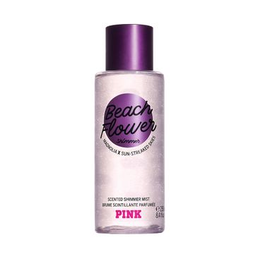 Victoria's Secret Pink Beach Flower Shimmer mgiełka zapachowa z brokatem (250 ml)