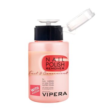 Vipera Nail Polish Remover Fast&Convenient acetonowy zmywacz do paznokci z kompleksem witamin i gliceryną 175ml