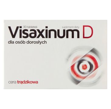 Visaxinum D suplement diety dla osób dorosłych z cerą trądzikową 30 tabletek