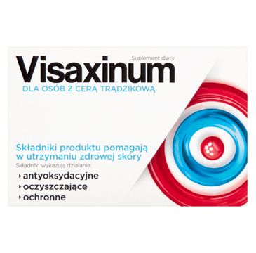 Visaxinum Suplement diety dla osób z cerą trądzikową 30 tabletek